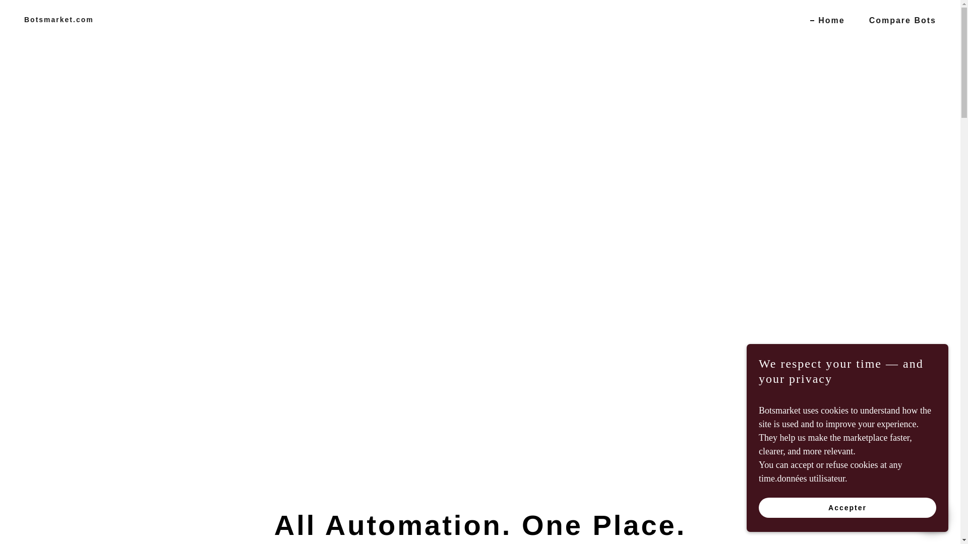 website screenshot of https://botsmarket.com