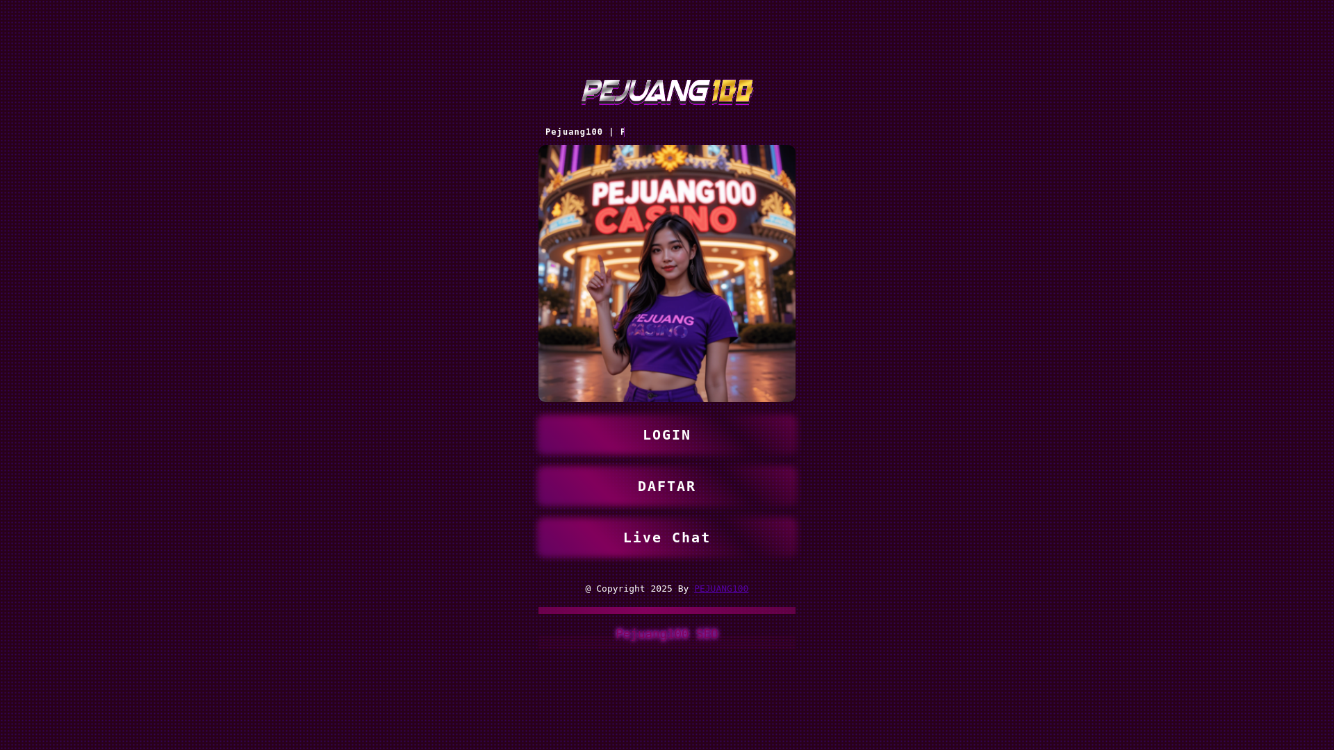 website screenshot of https://pejuang100.pages.dev/
