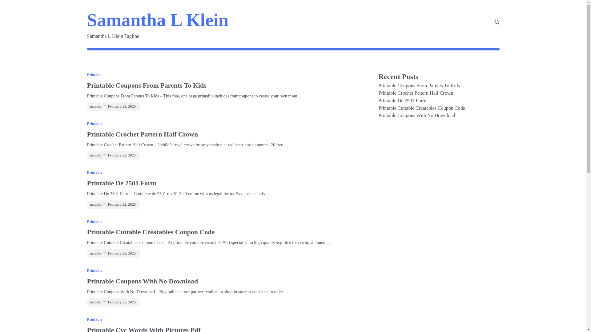 website screenshot of https://samanthalklein.pages.dev/