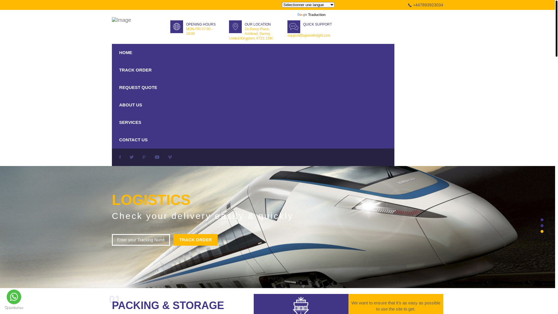 website screenshot of https://globaltransitlogistic.live/