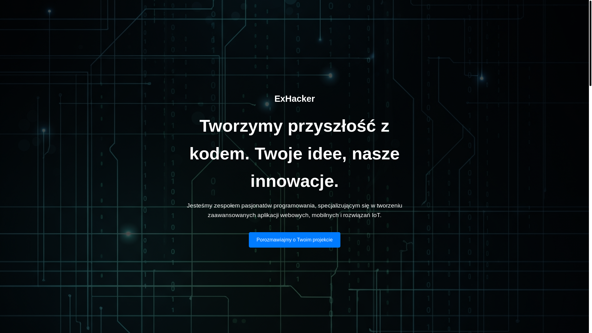 website screenshot of https://exhacker.pl/