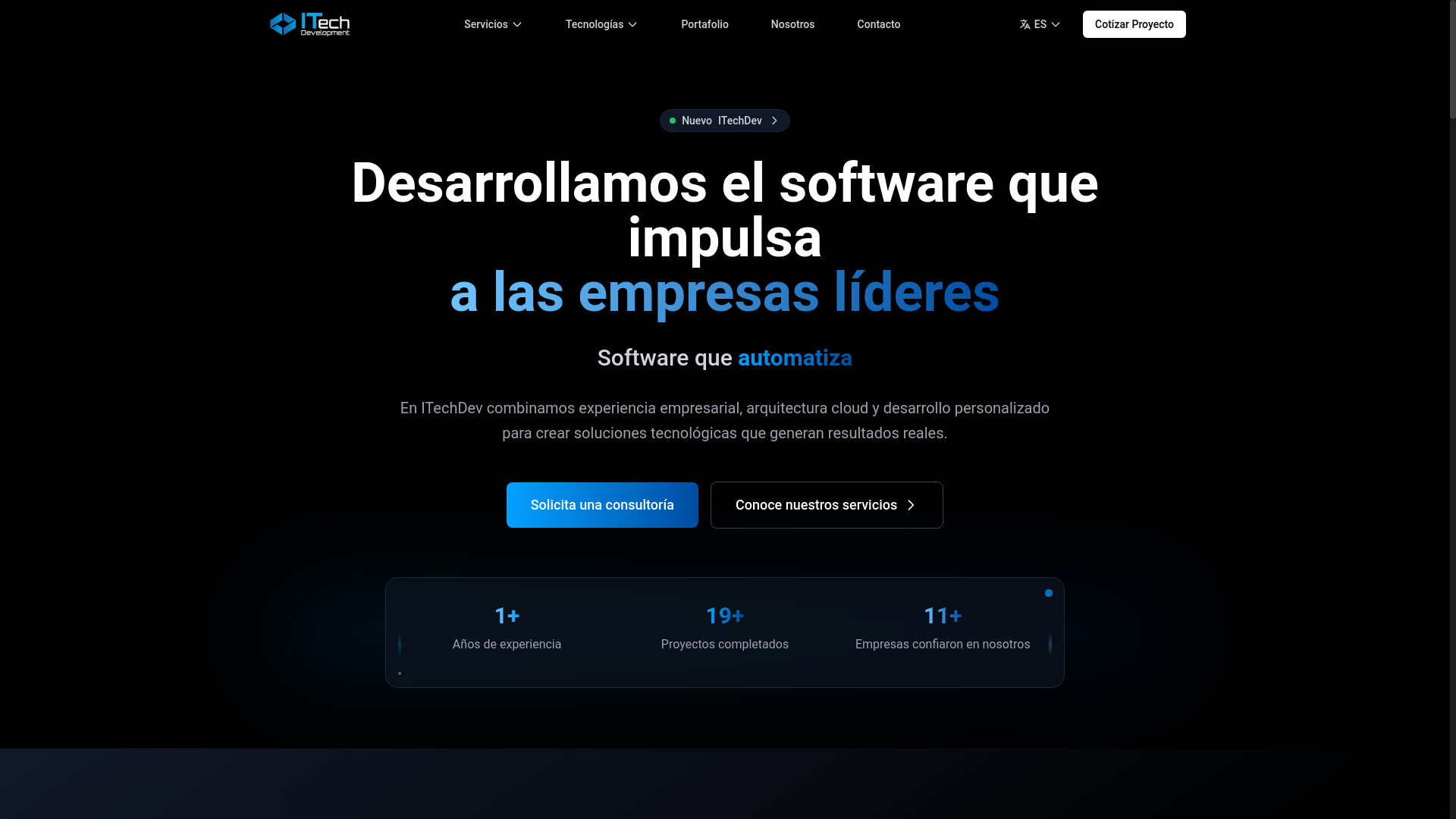 website screenshot of https://sitioitechv2.pages.dev/