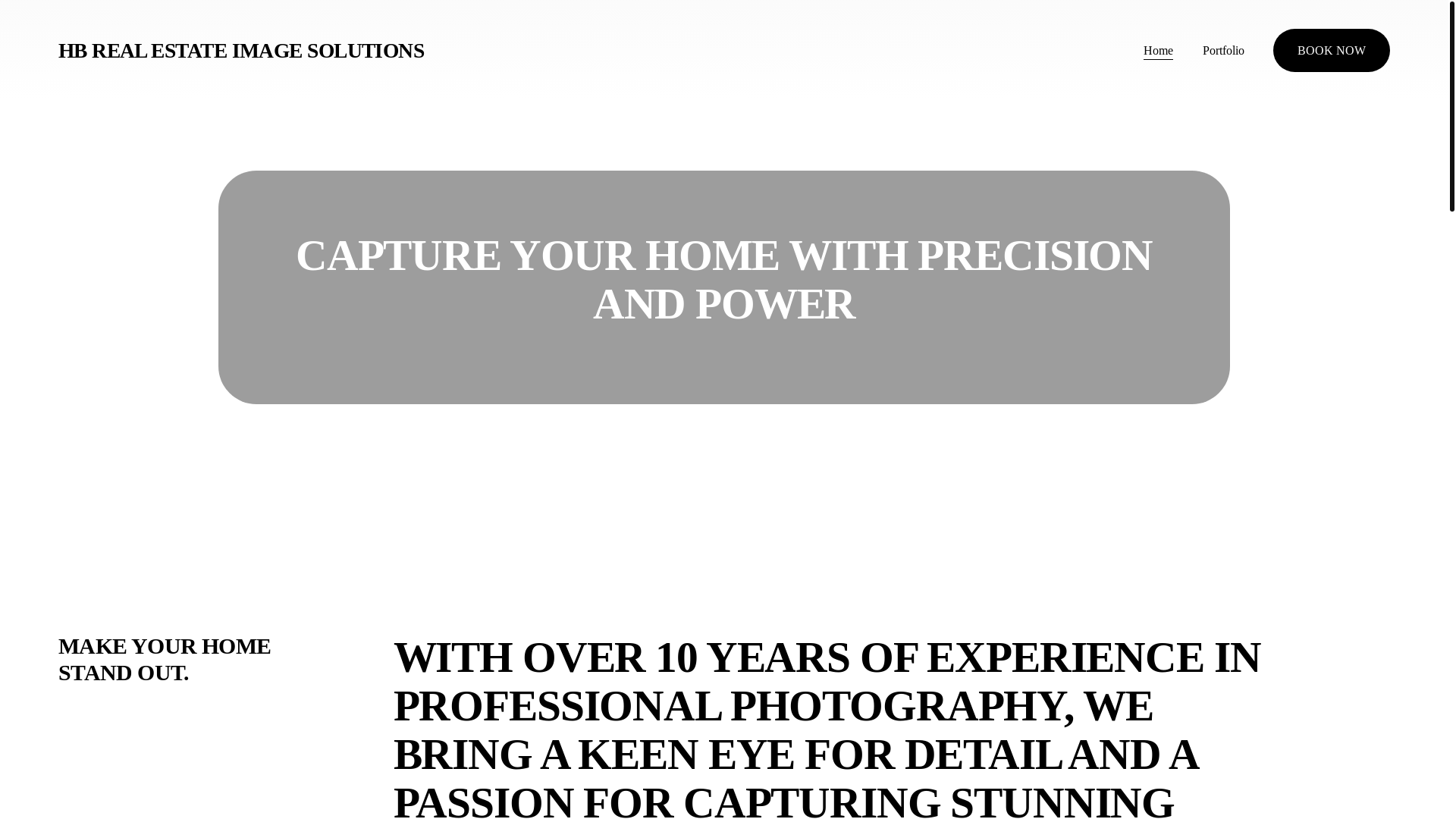 website screenshot of https://hbrealestateimagesolutions.com.au/