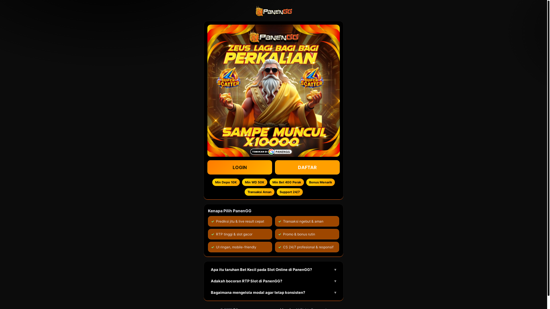 website screenshot of https://pentolansg.pages.dev/