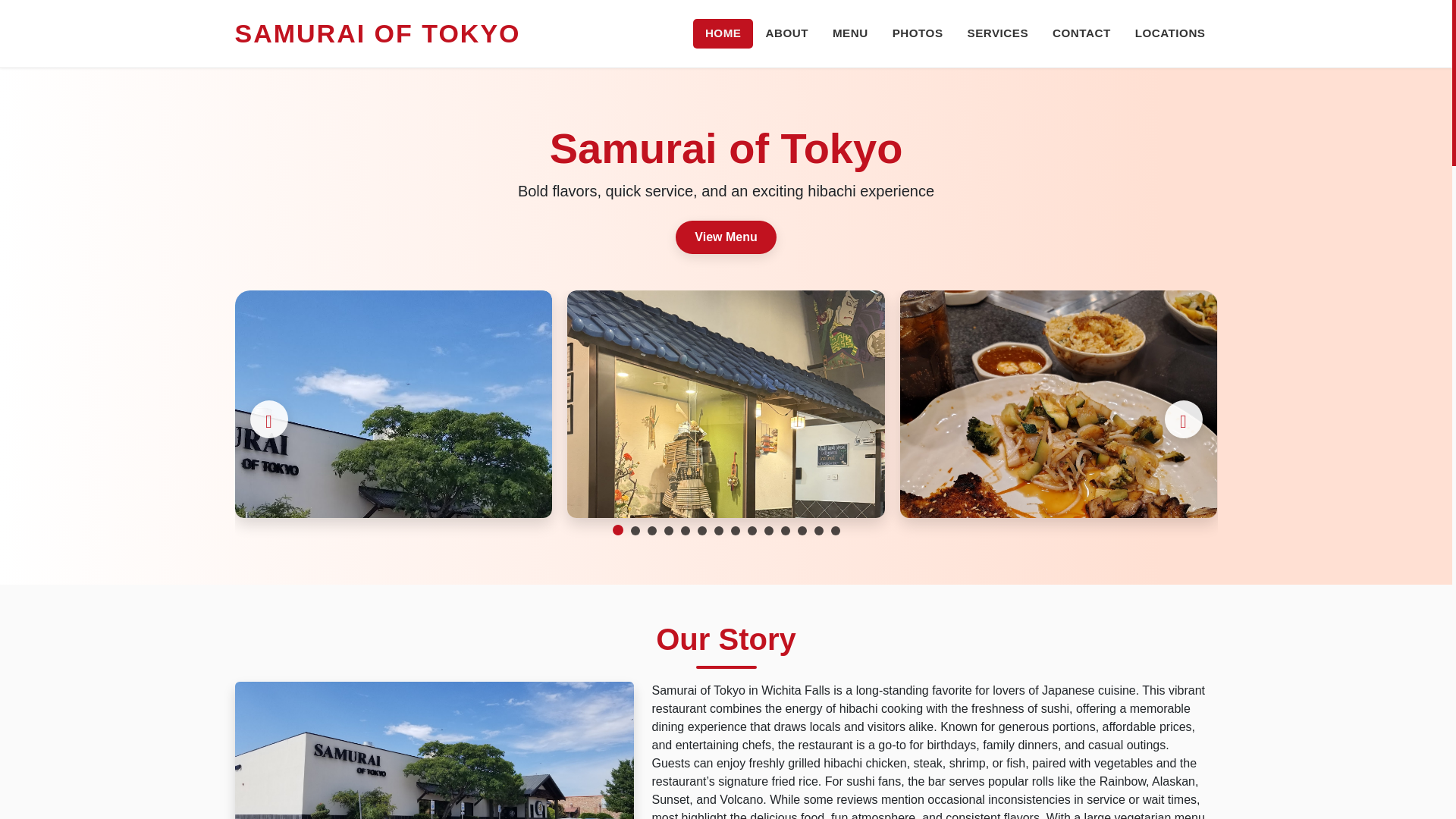 website screenshot of https://samurai-of-tokyo-site.pages.dev/