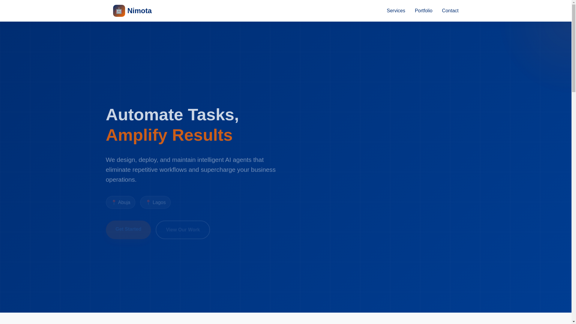 website screenshot of https://nimotaintelligence.com/