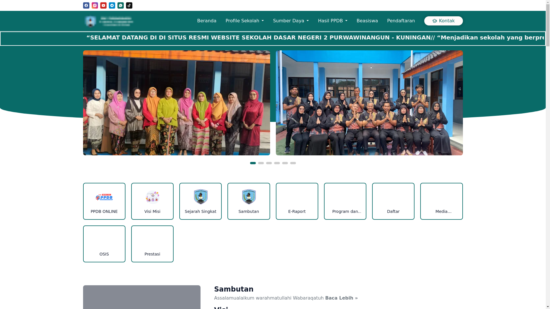 website screenshot of https://sdn2purwawinangun.sch.id/