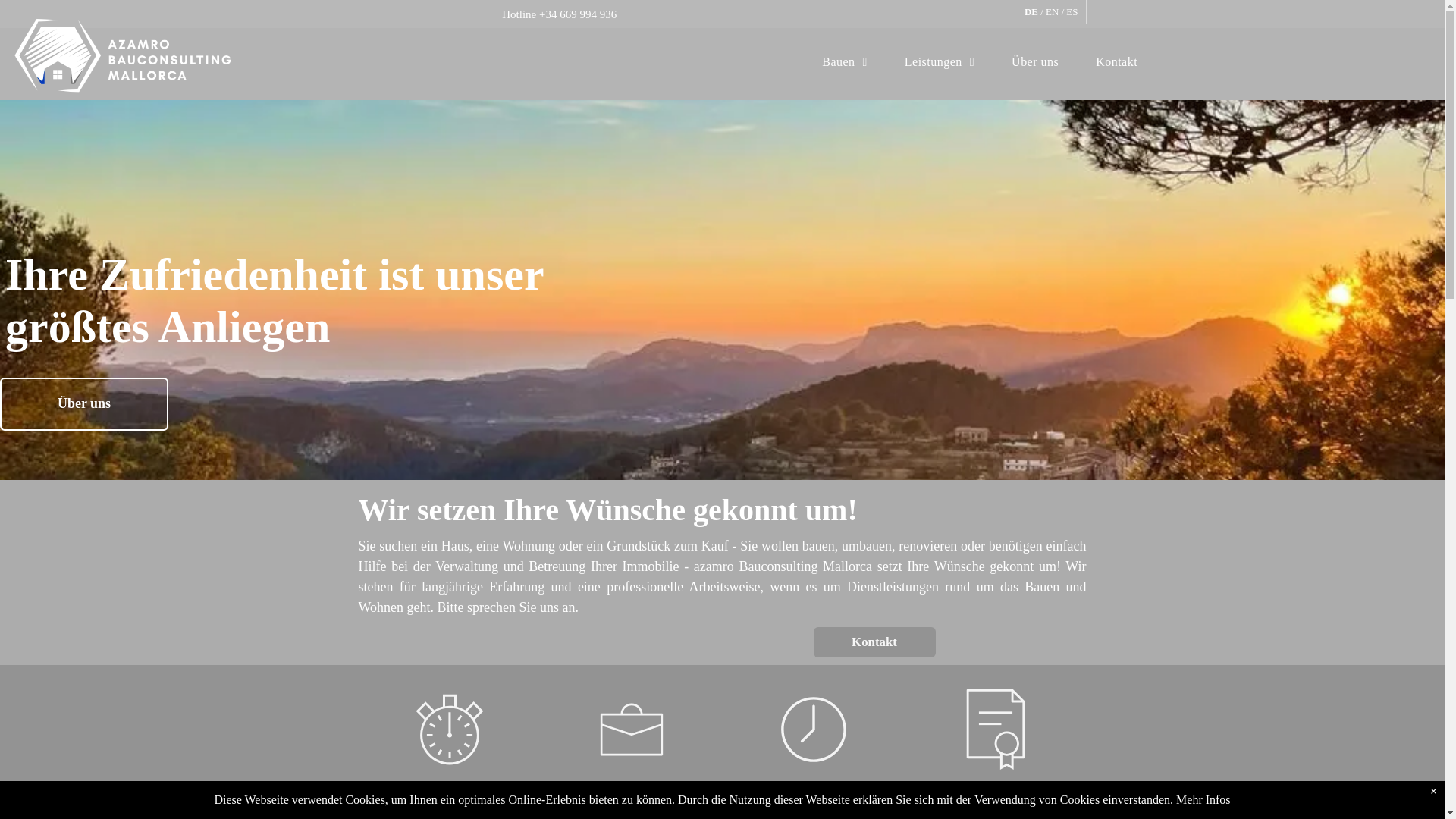 website screenshot of https://projekte-mallorca.com/