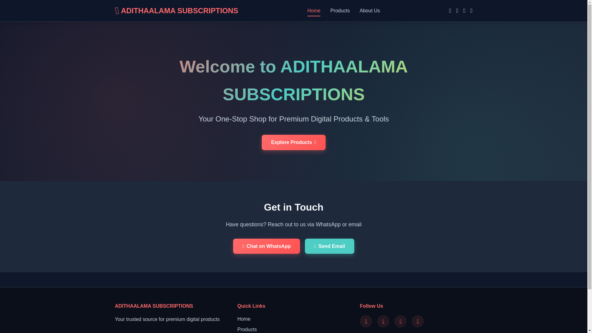 website screenshot of https://www.adithaalama.cognito.com.lk