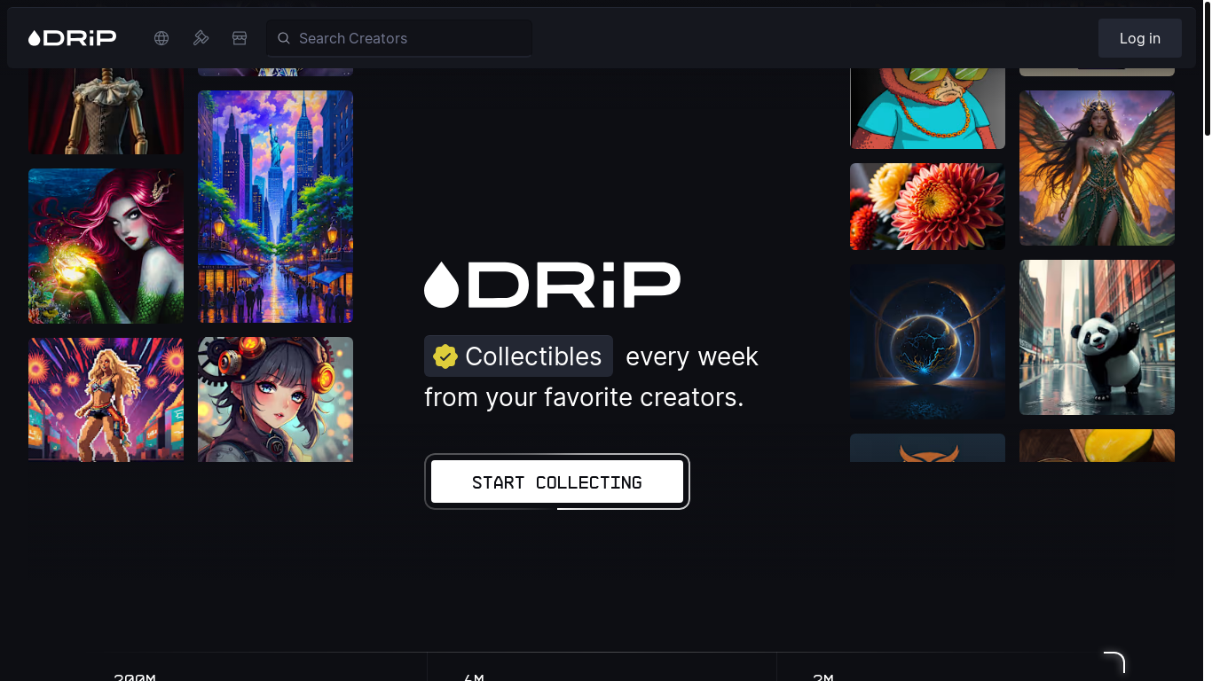 website screenshot of https://drip.haus/