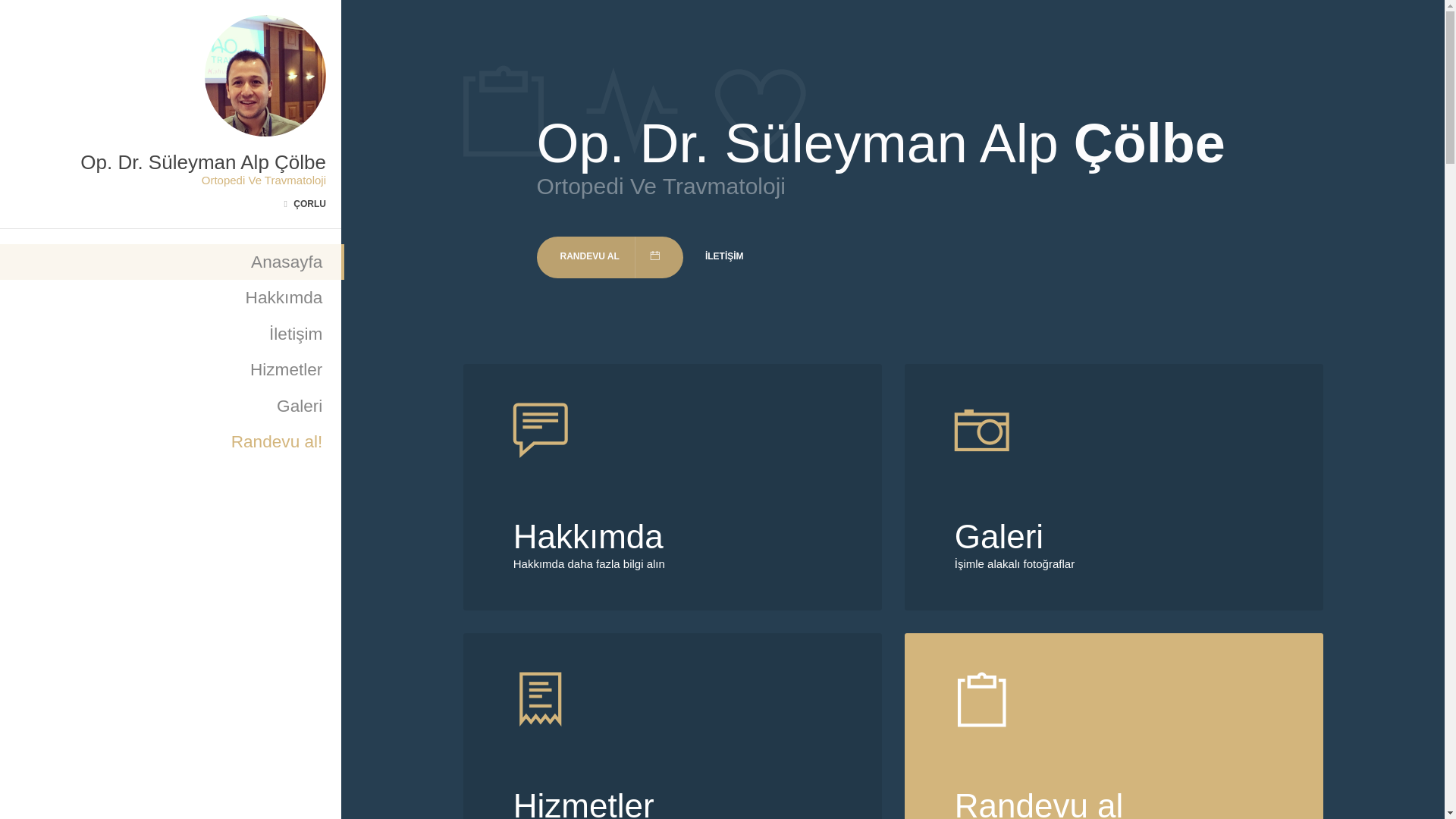 website screenshot of https://opdrsuleymanalpcolbe.com/