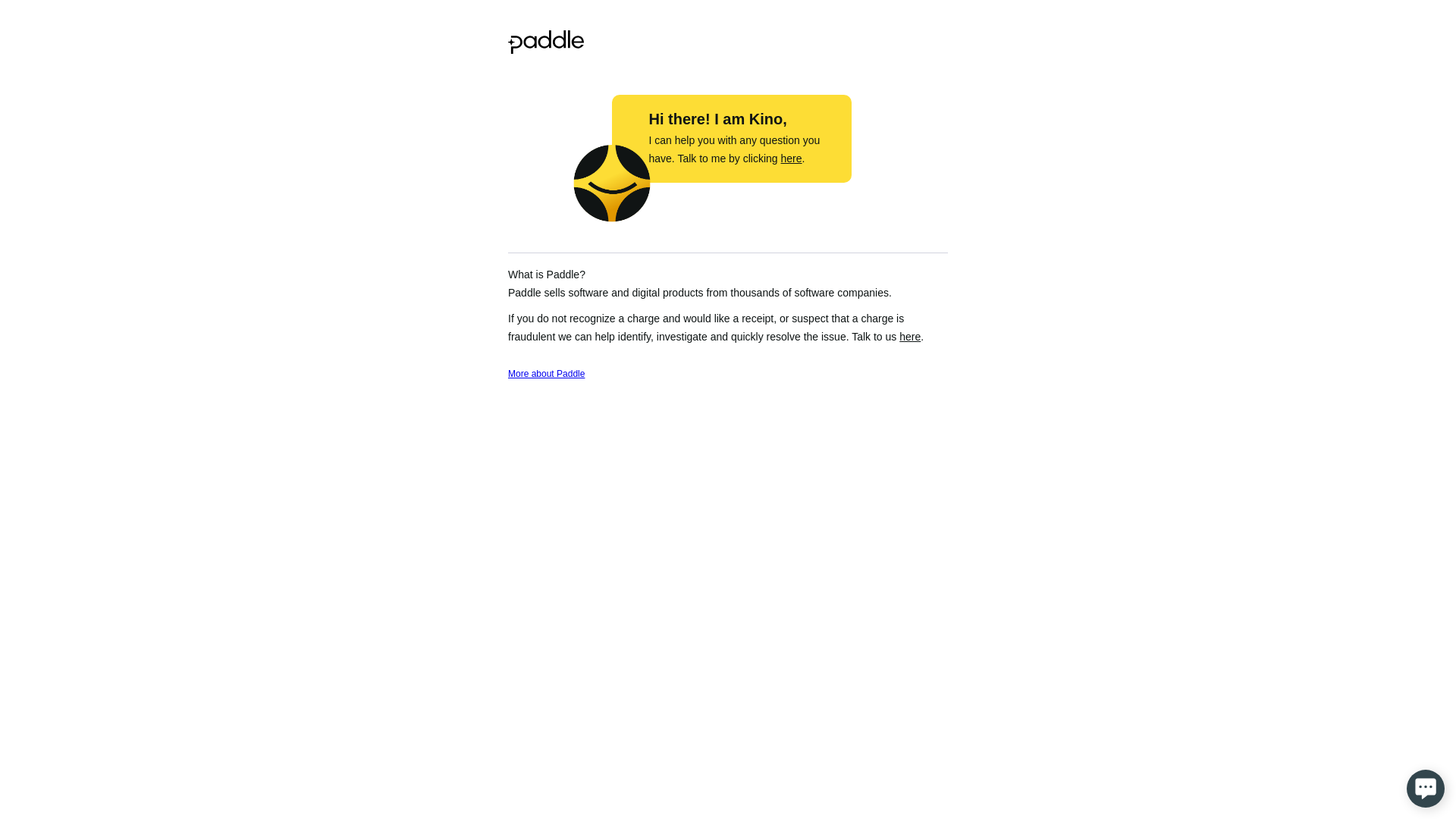 website screenshot of https://paddle.net/