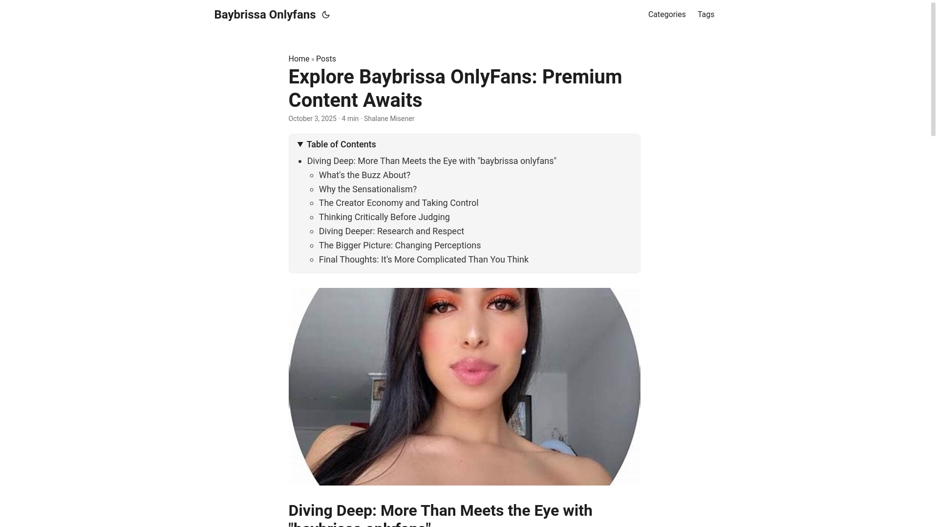 website screenshot of https://baybrissa-onlyfans.pages.dev/