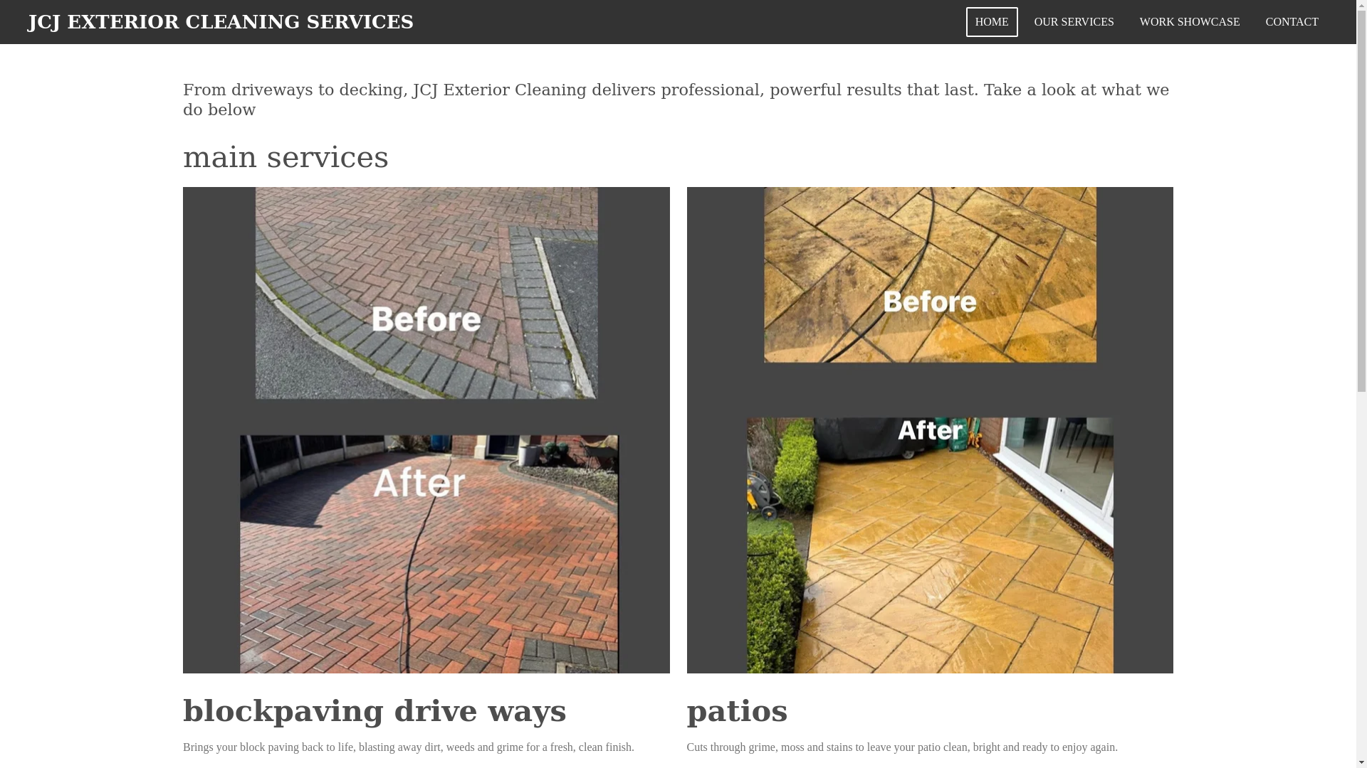 website screenshot of https://jcjexteriorcleaningservices.com/