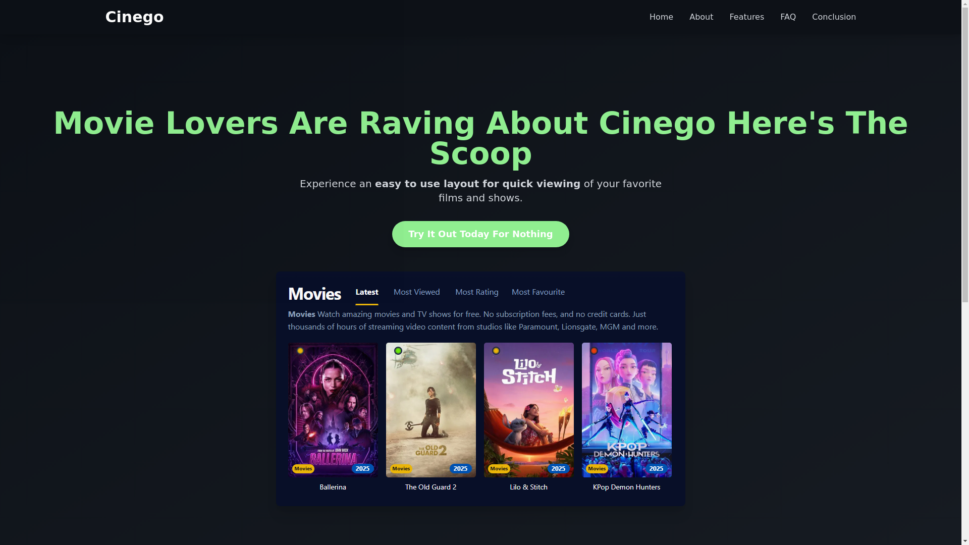 website screenshot of https://cinego-zpzz.pages.dev/