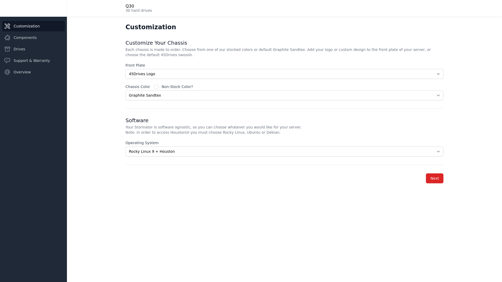 website screenshot of https://45drives-cc-ss-v3-prod.pages.dev/