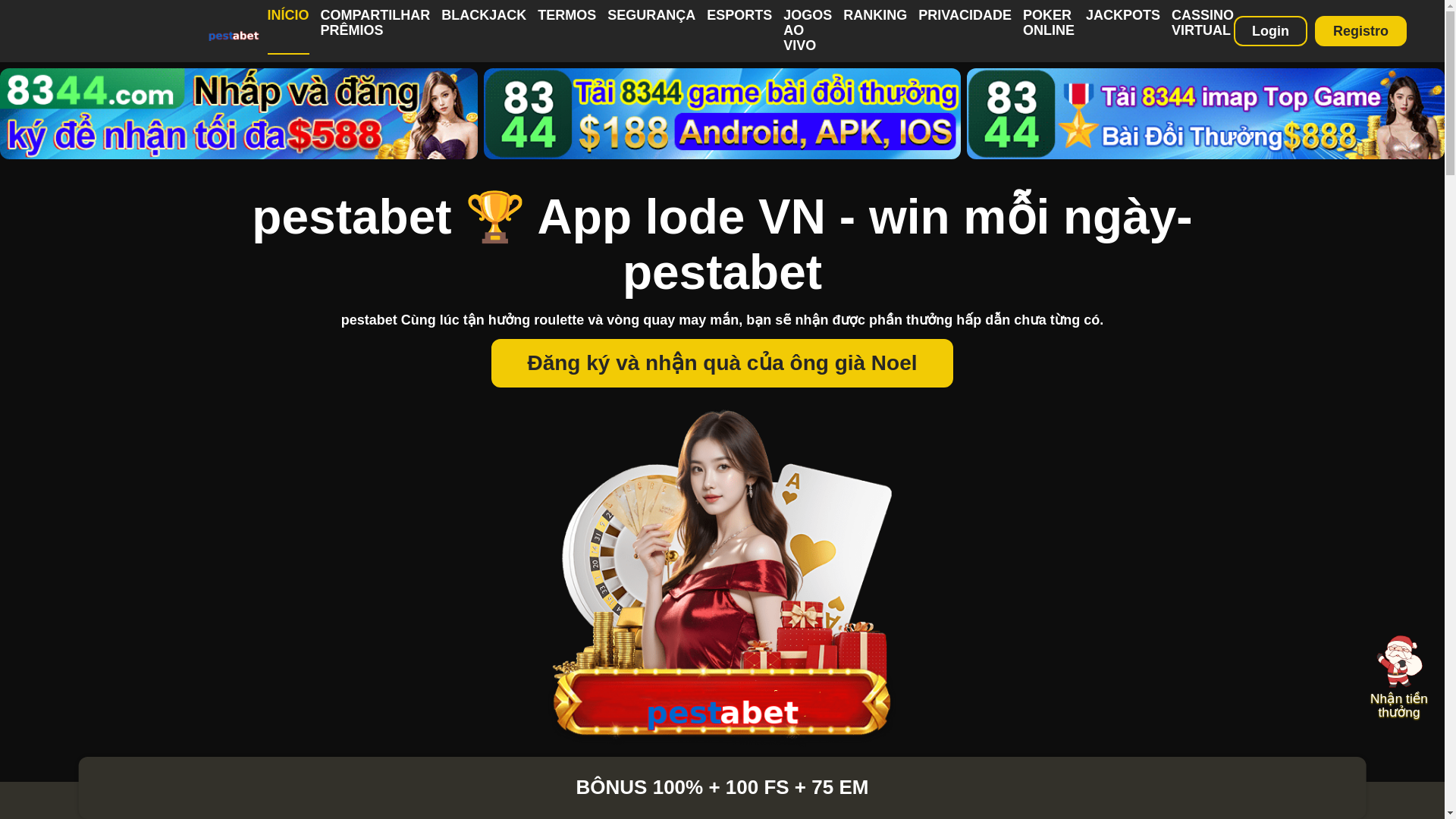 website screenshot of https://pestabett.com/