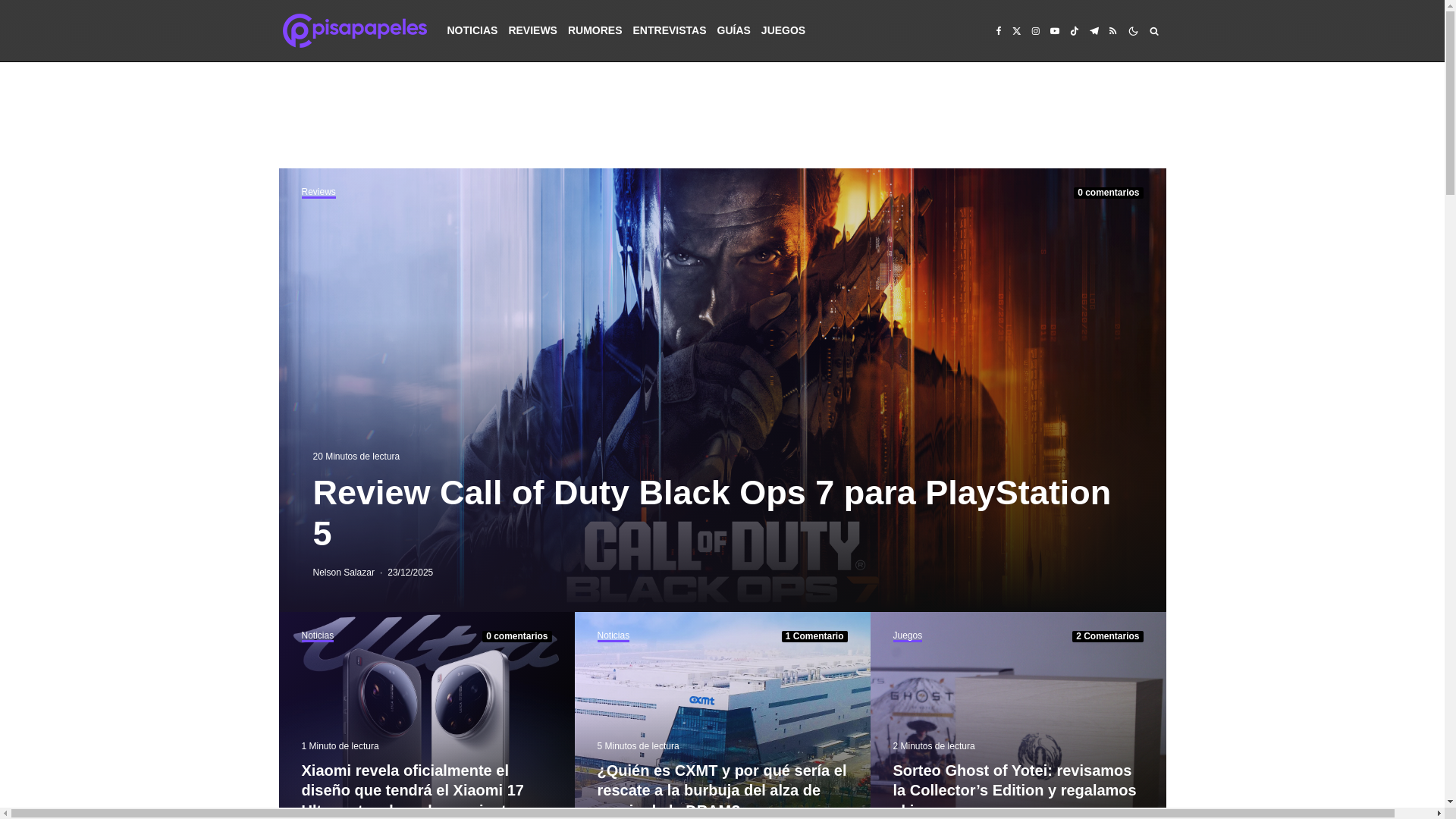 website screenshot of https://pisapapeles.net/