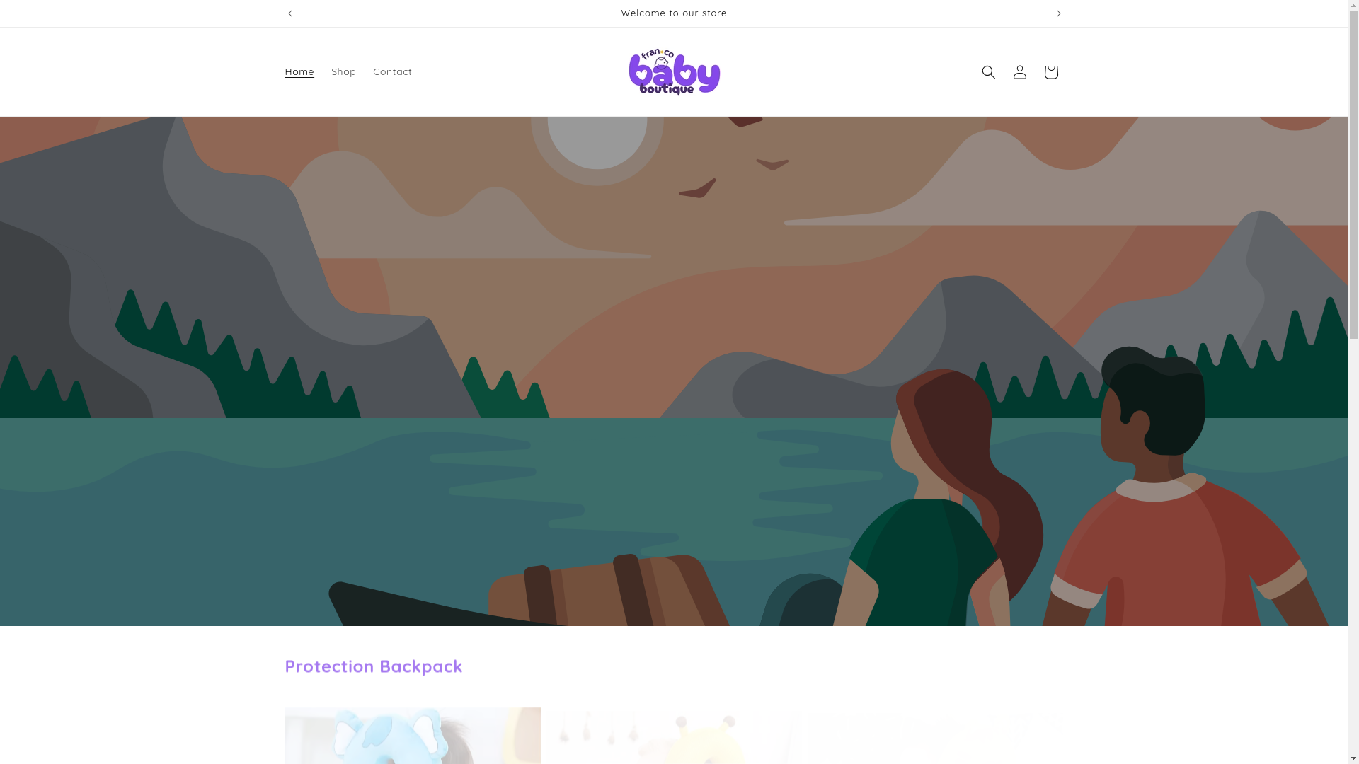 website screenshot of https://franbabyboutique.com/