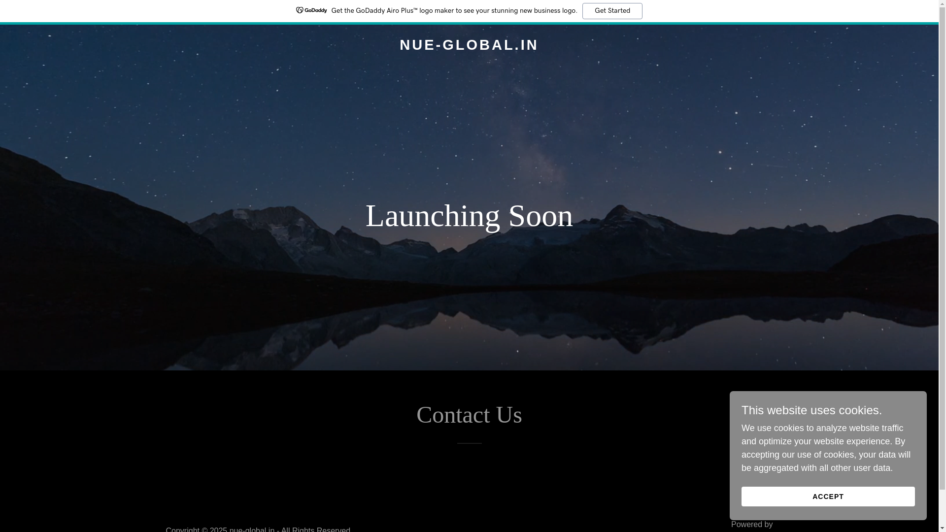 website screenshot of https://nue-global.in/