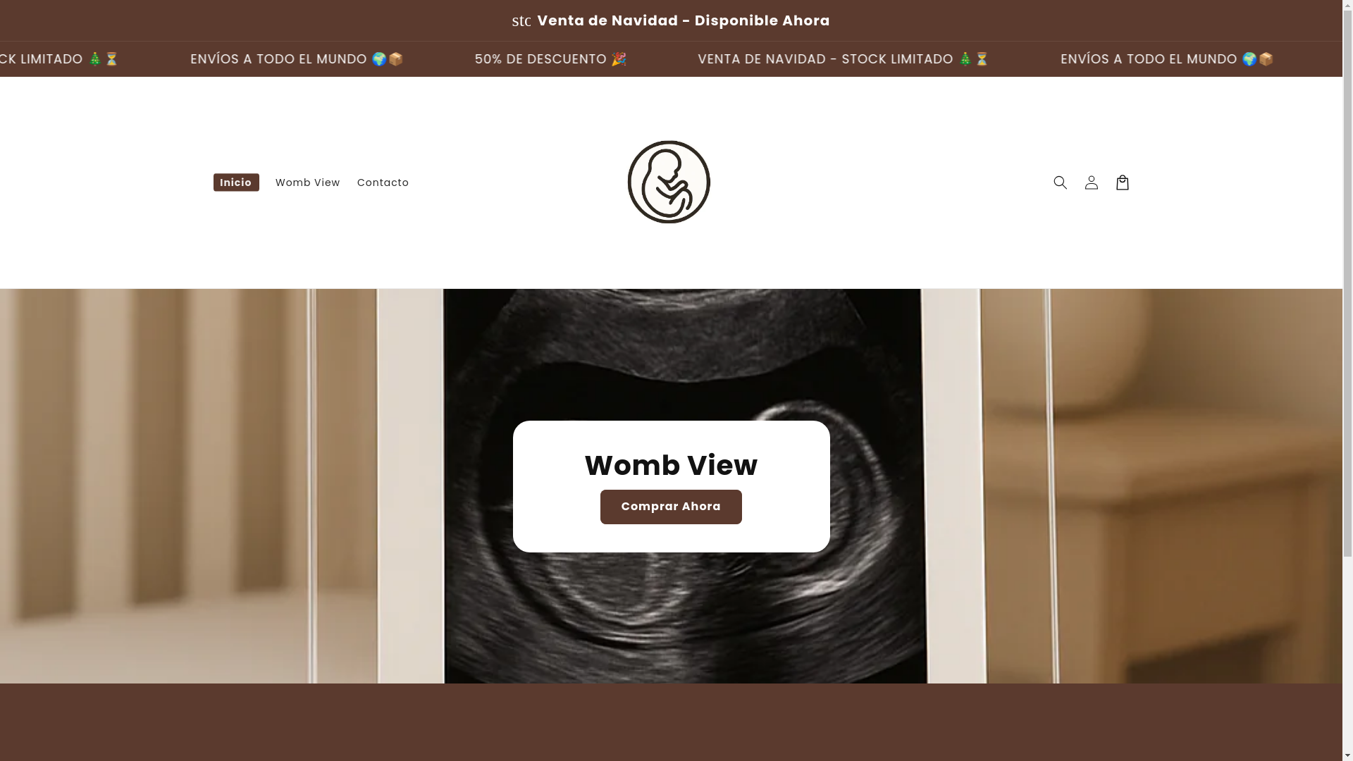 website screenshot of https://wombvieww.com/