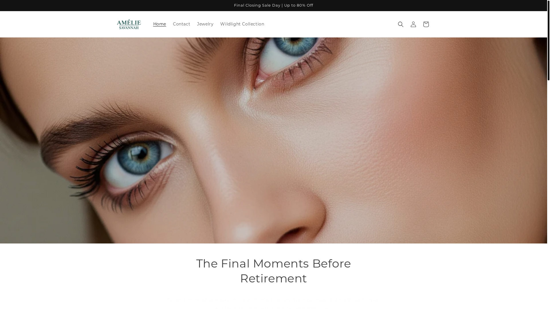 website screenshot of https://ameliesavannah.com/