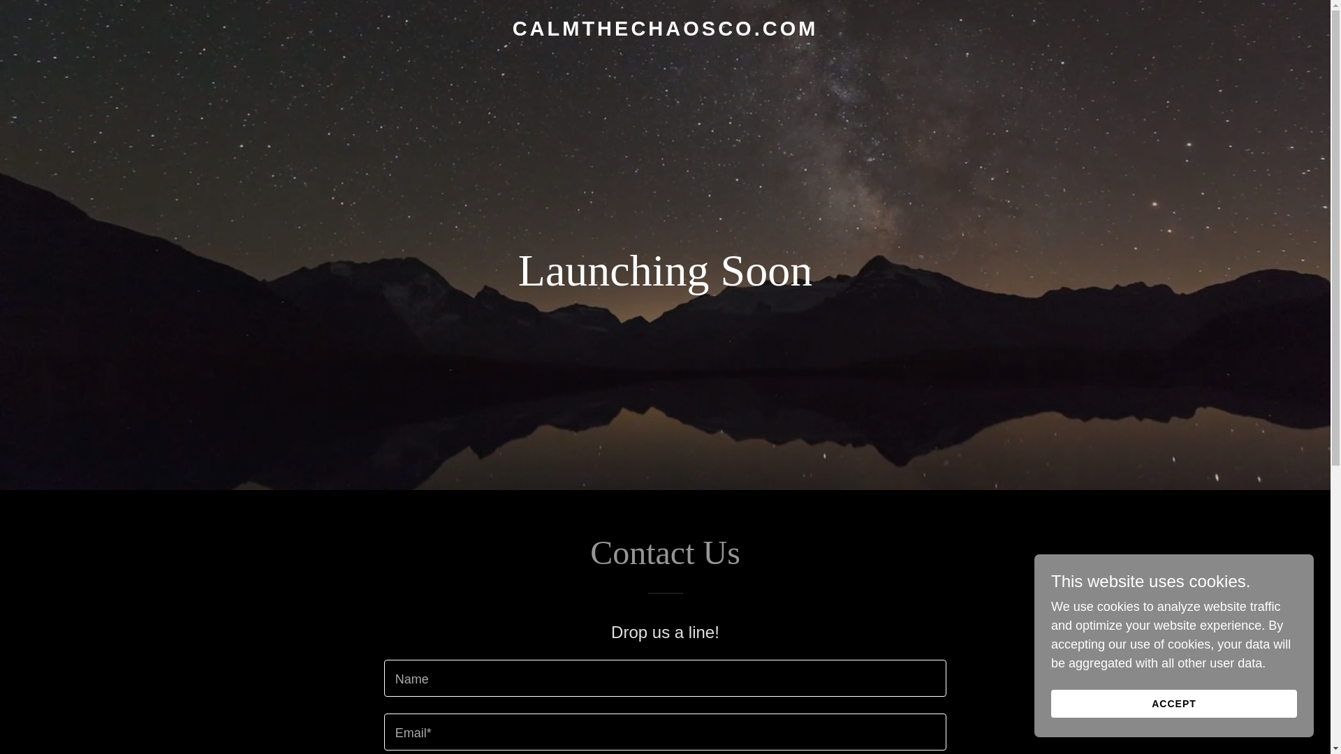 website screenshot of https://calmthechaosco.com/