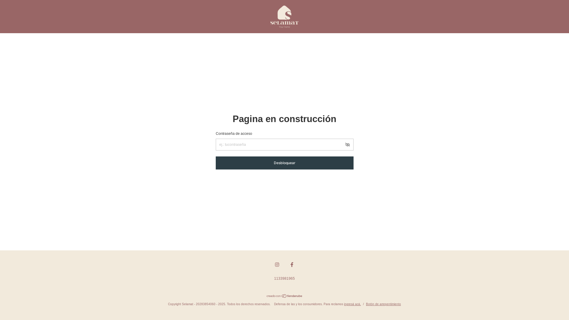 website screenshot of https://selamat.com.ar/