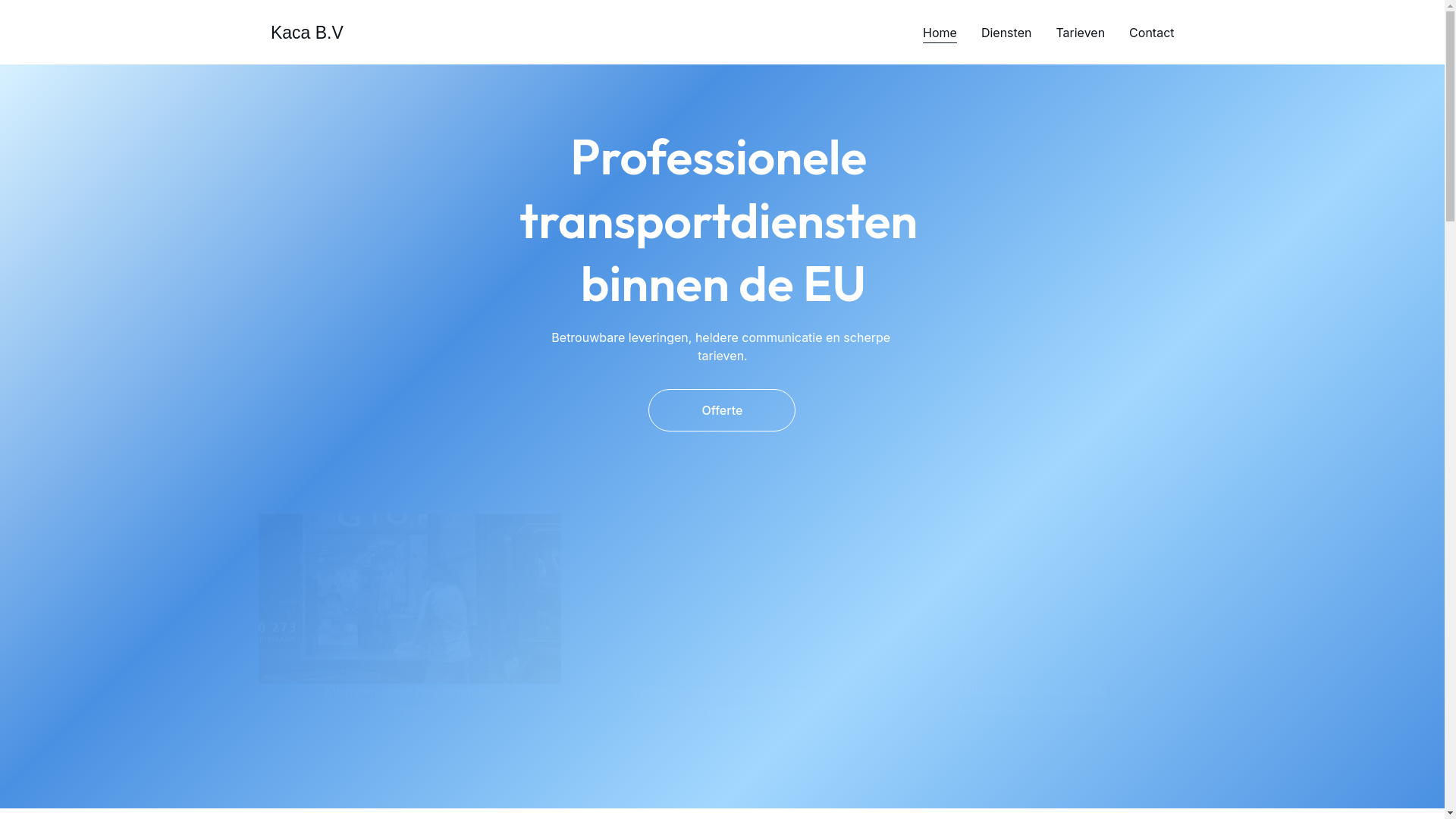 website screenshot of https://kacabv.nl/