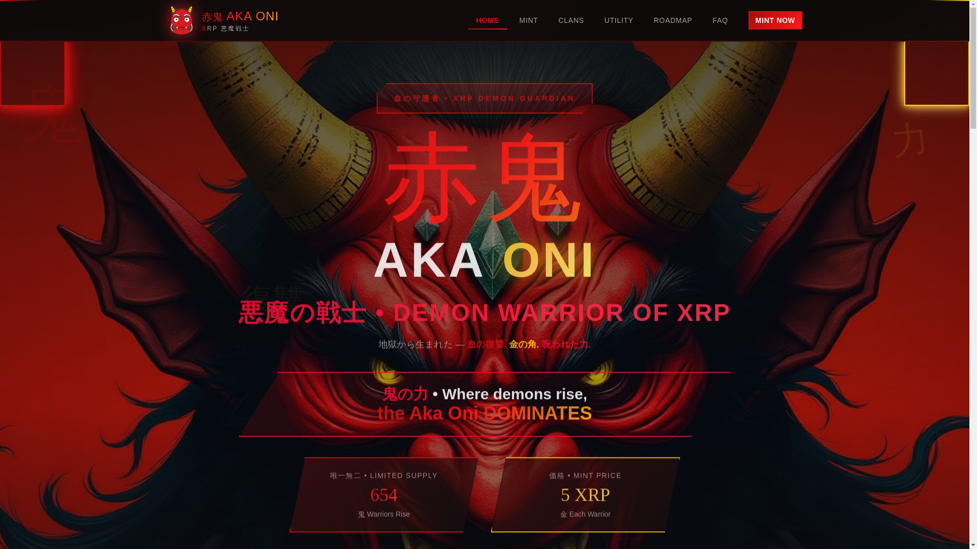 website screenshot of https://akaonixrp.com/