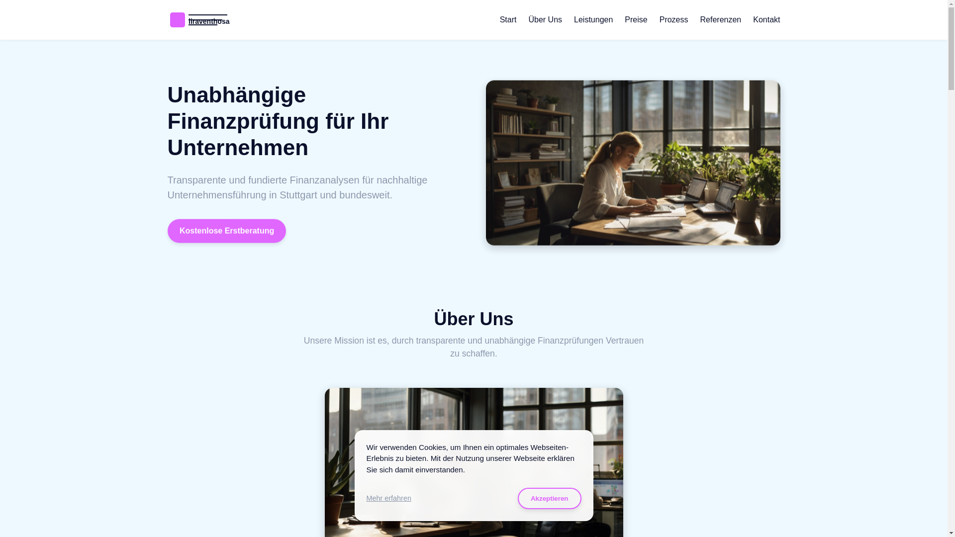 website screenshot of https://liraventhosa.com/