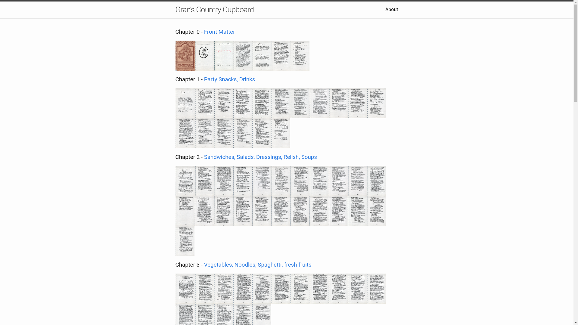 website screenshot of https://grans-country-cupboard.pages.dev/