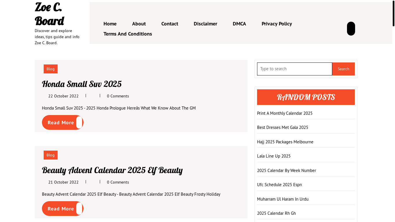 website screenshot of https://zoeboardc.pages.dev/