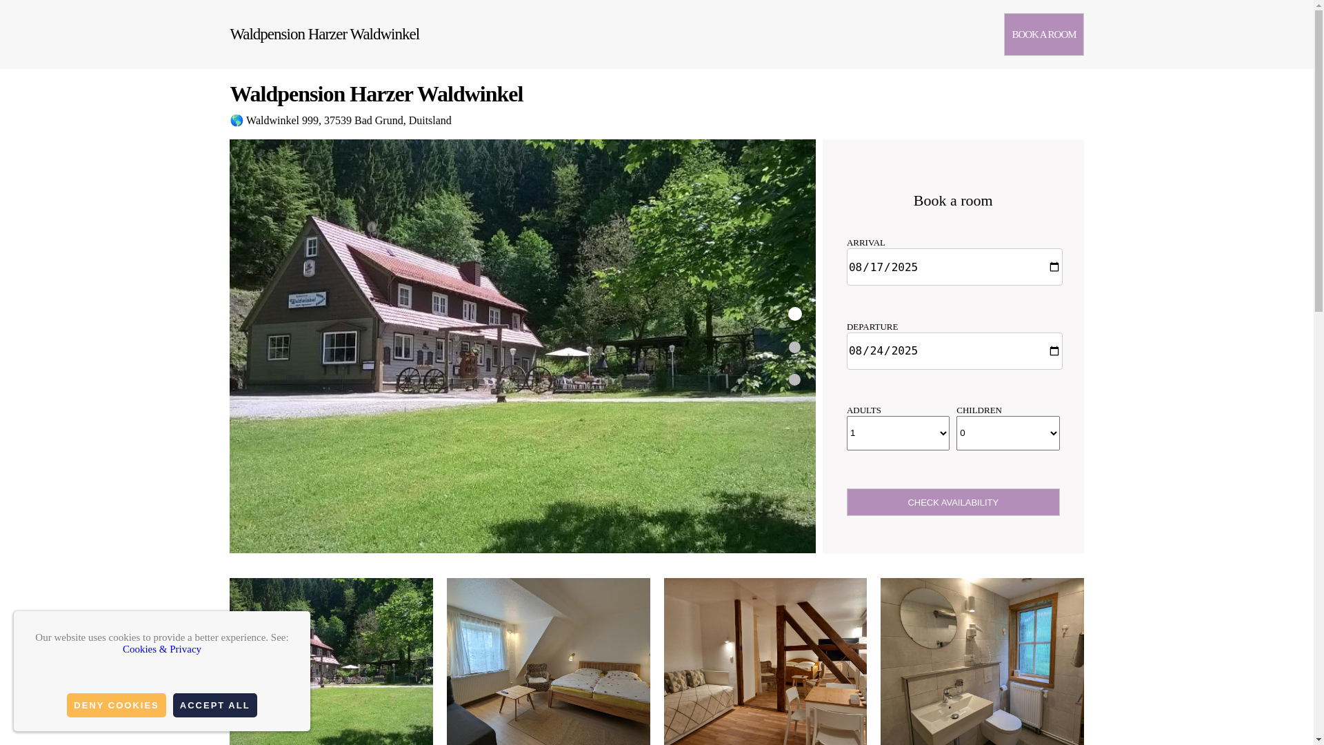 website screenshot of https://waldpension-harzer-waldwinkel.com.es/