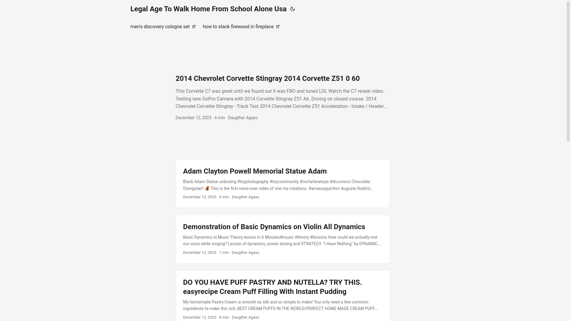 website screenshot of https://legalagetowalkhomefromschoolaloneusa.pages.dev/