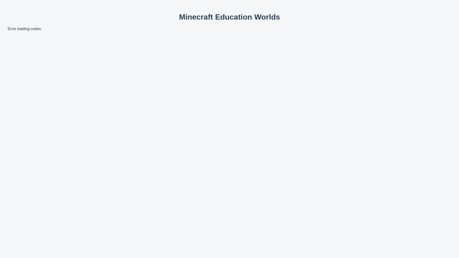 website screenshot of https://mccodes.pages.dev/