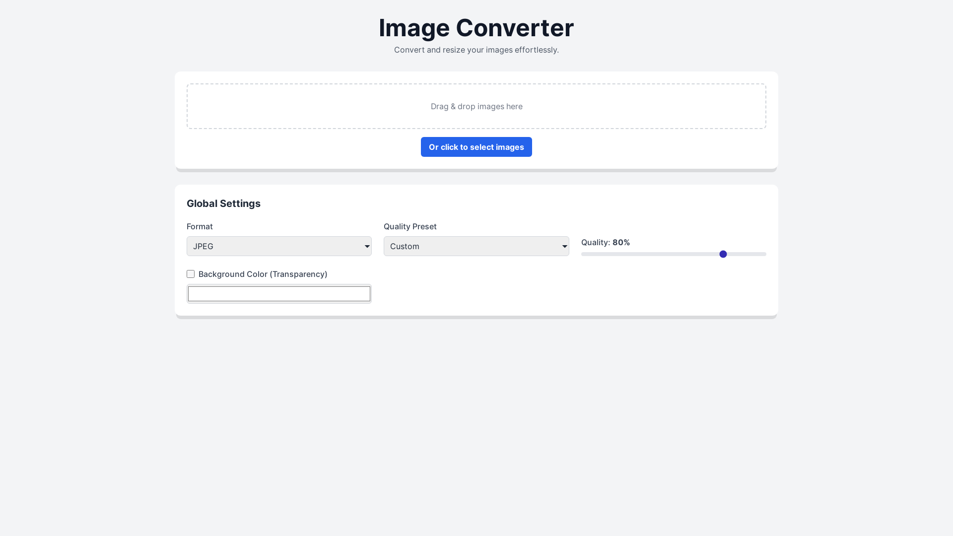 website screenshot of https://imageconverterfree.pages.dev/
