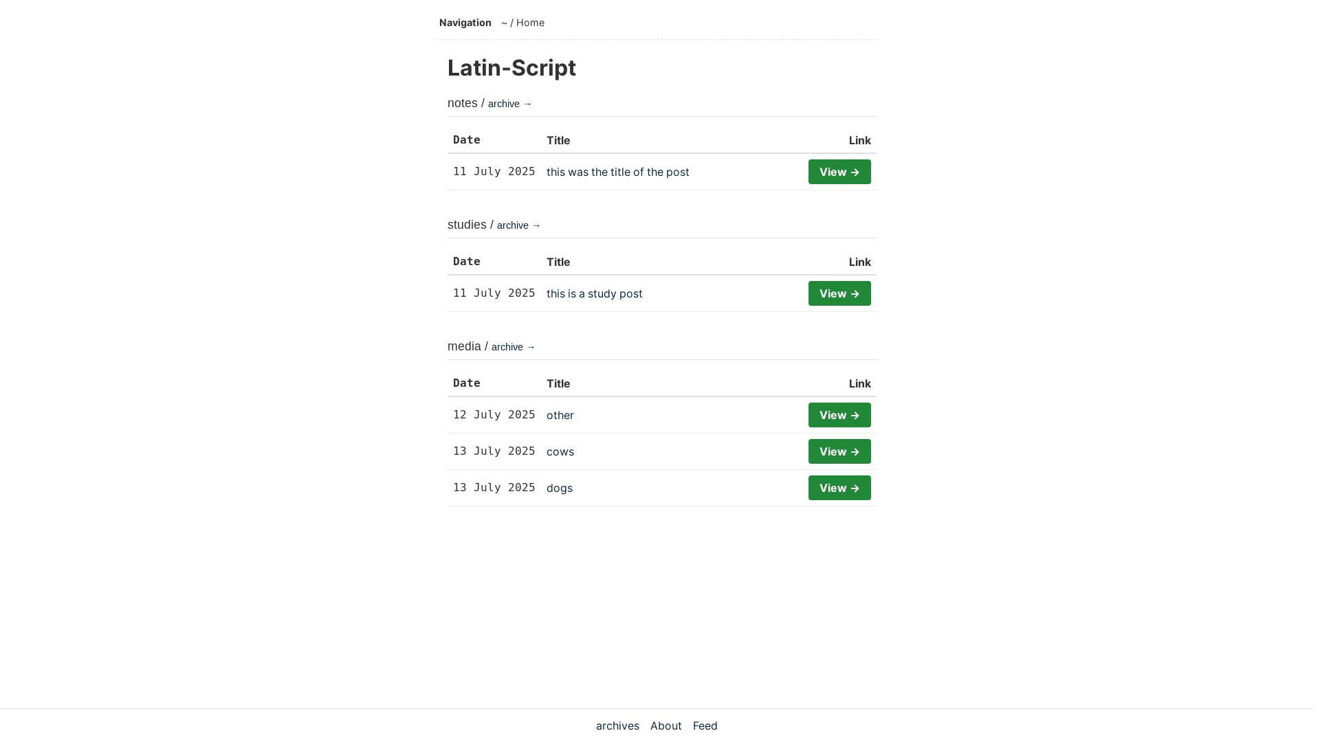 website screenshot of https://latin-script.com/