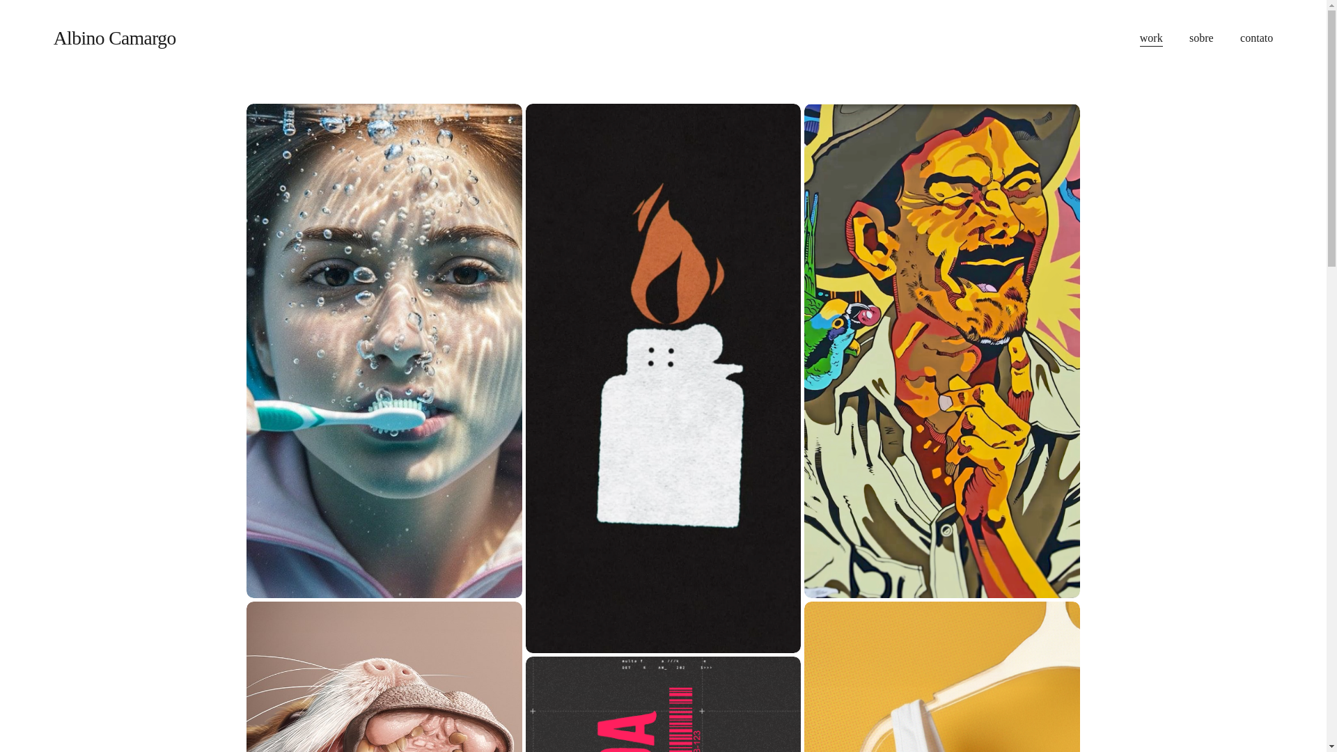 website screenshot of https://albinocamargo.com/