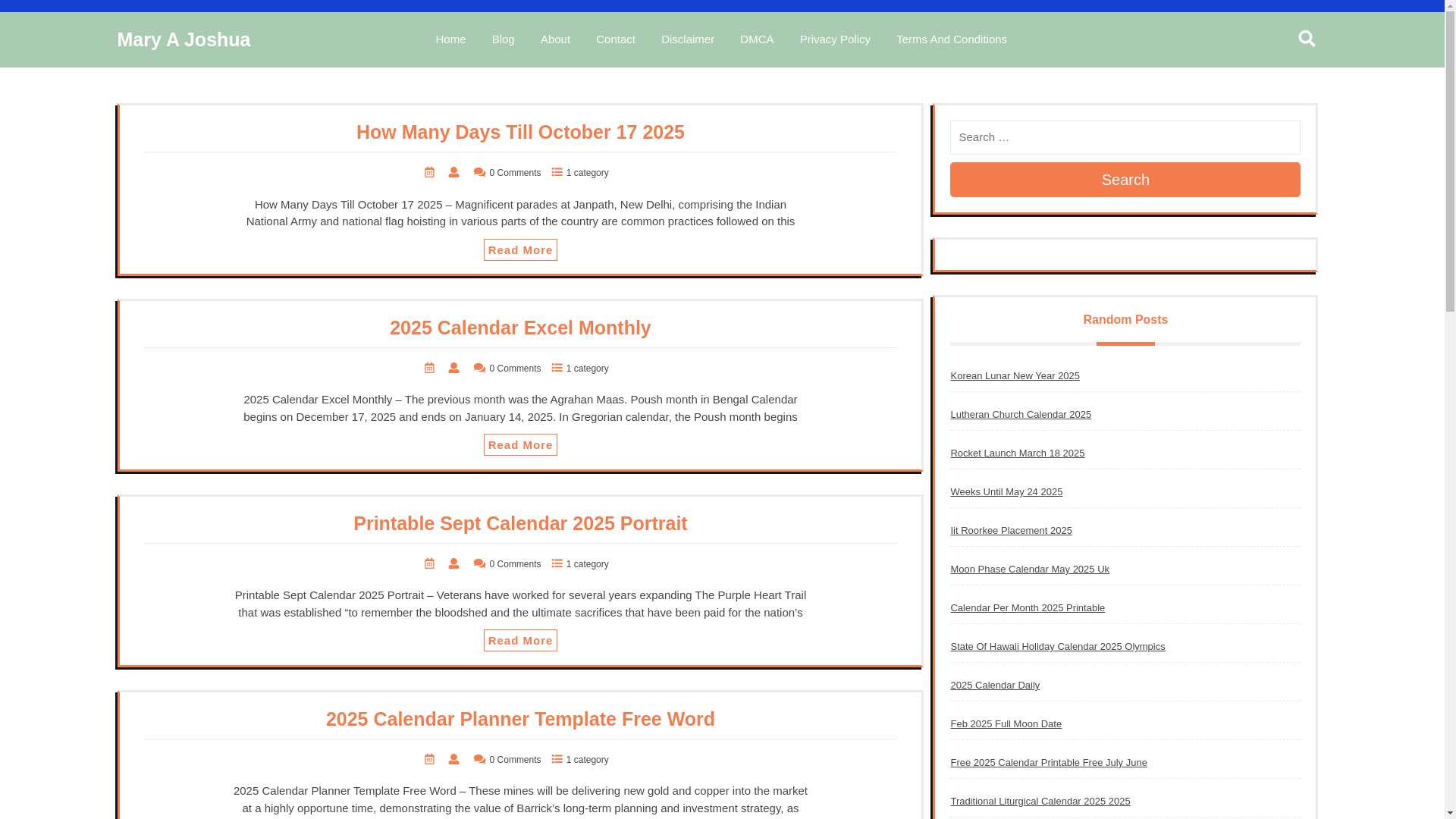 website screenshot of https://maryajoshua.pages.dev/