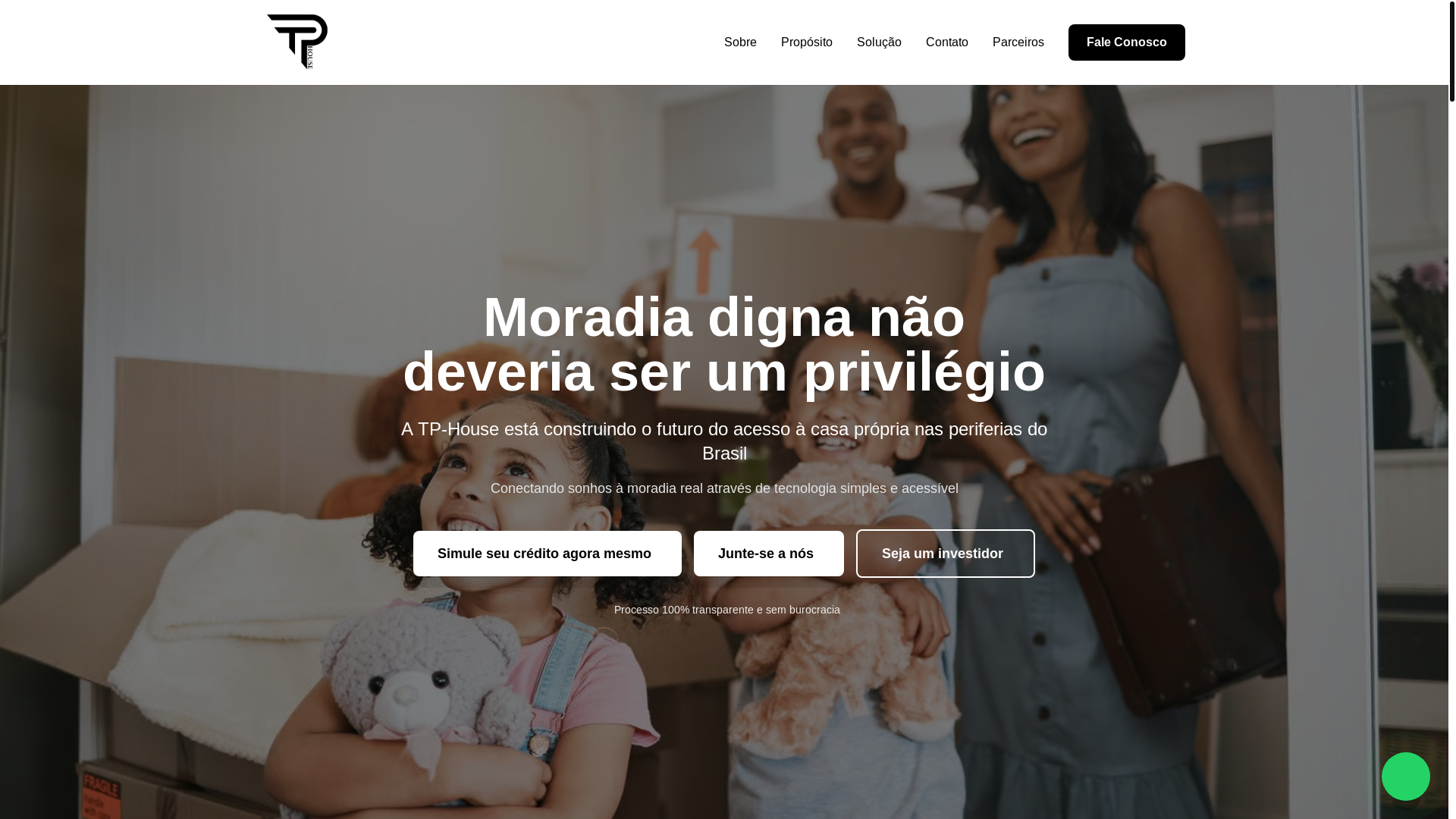 website screenshot of https://tphousehub.com.br/