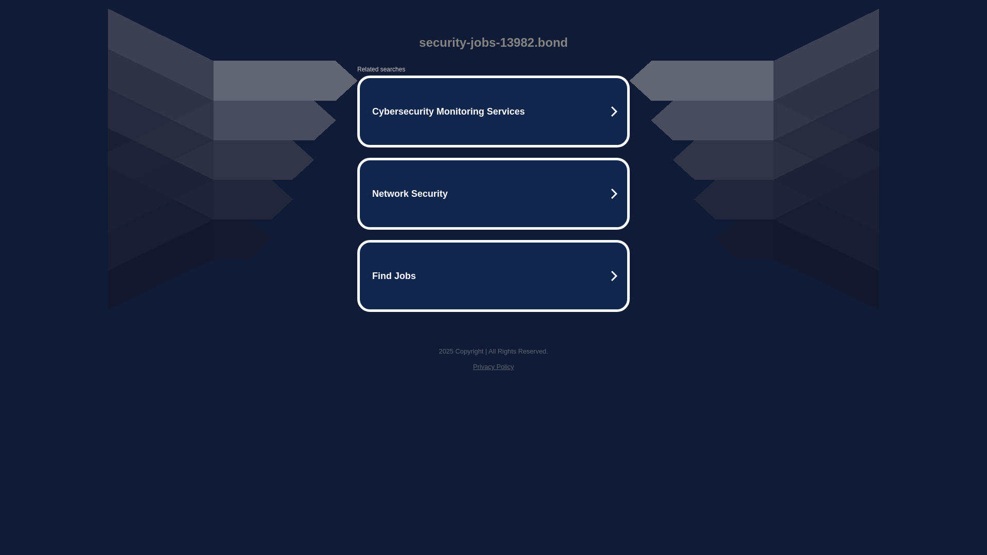 website screenshot of https://security-jobs-13982.bond/