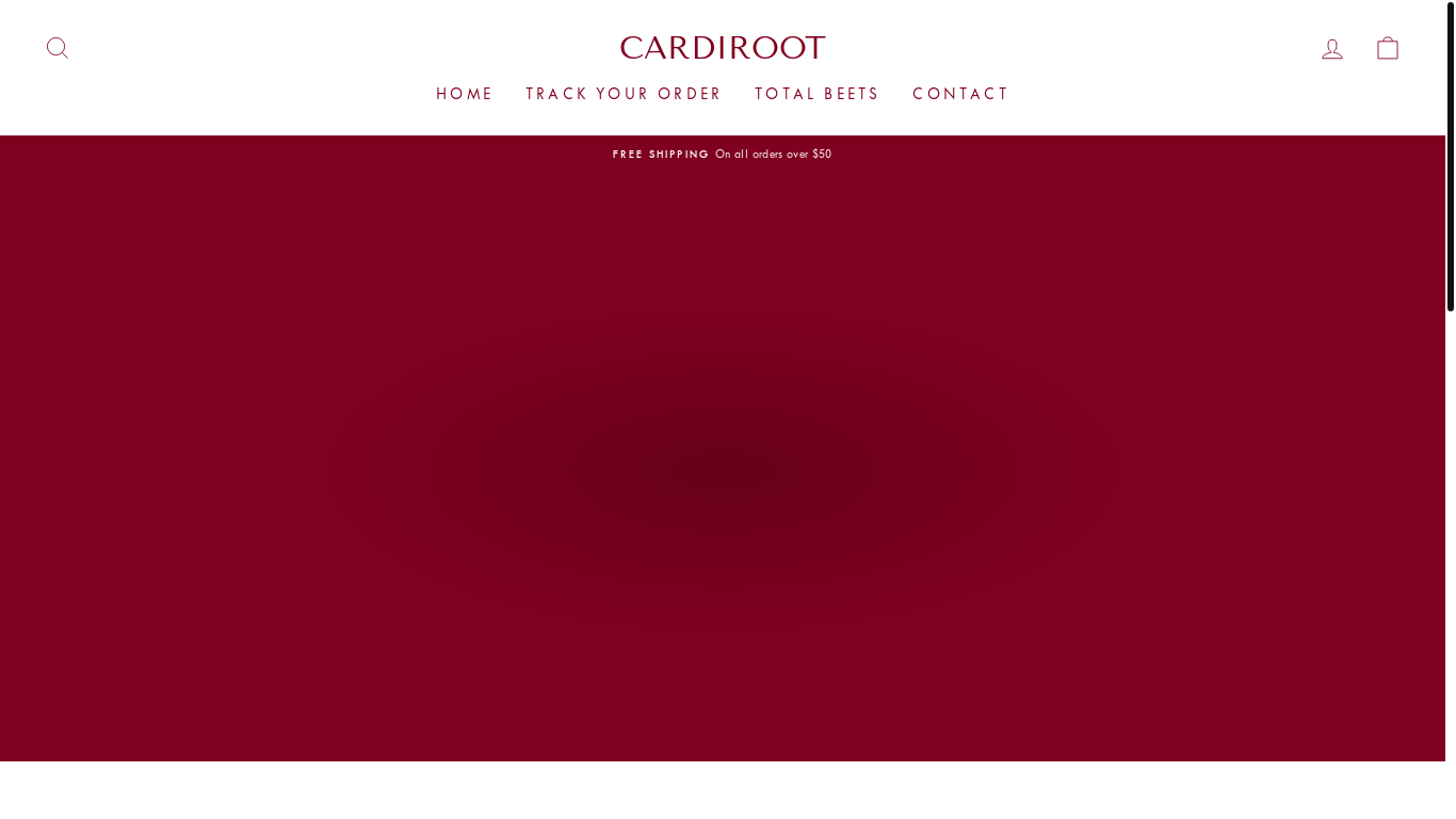 website screenshot of http://cardiroot.store/