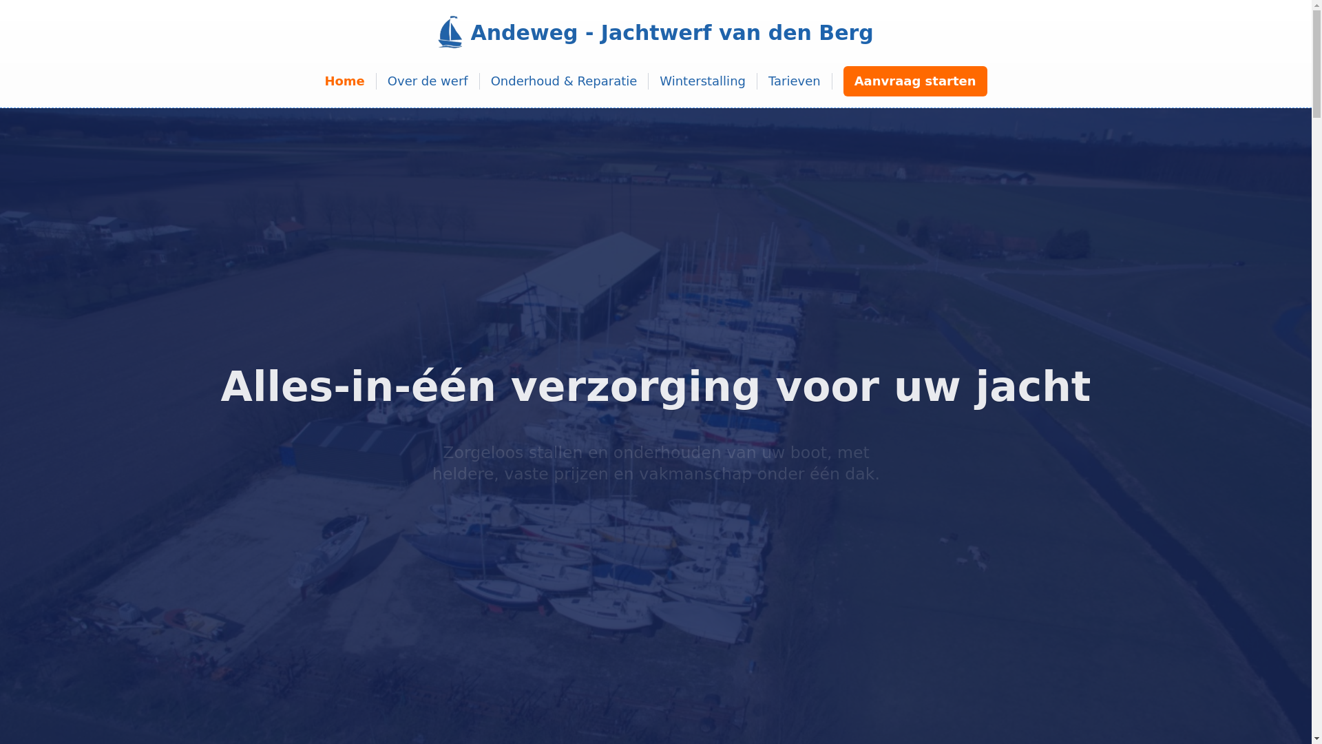 website screenshot of https://jachtwerf-vandenberg.pages.dev/
