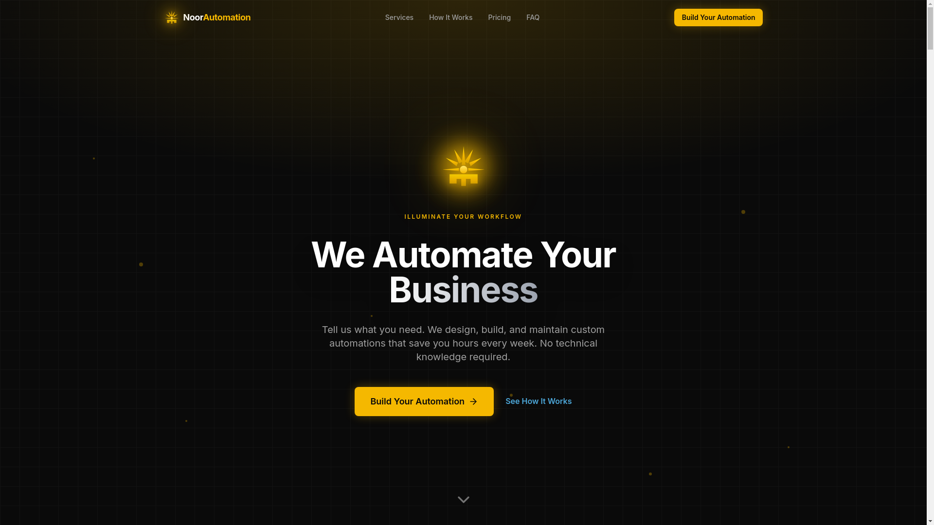 website screenshot of https://noorautomation.com/