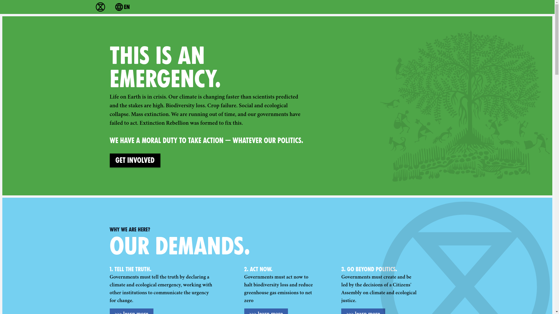 website screenshot of https://rebellion.global/