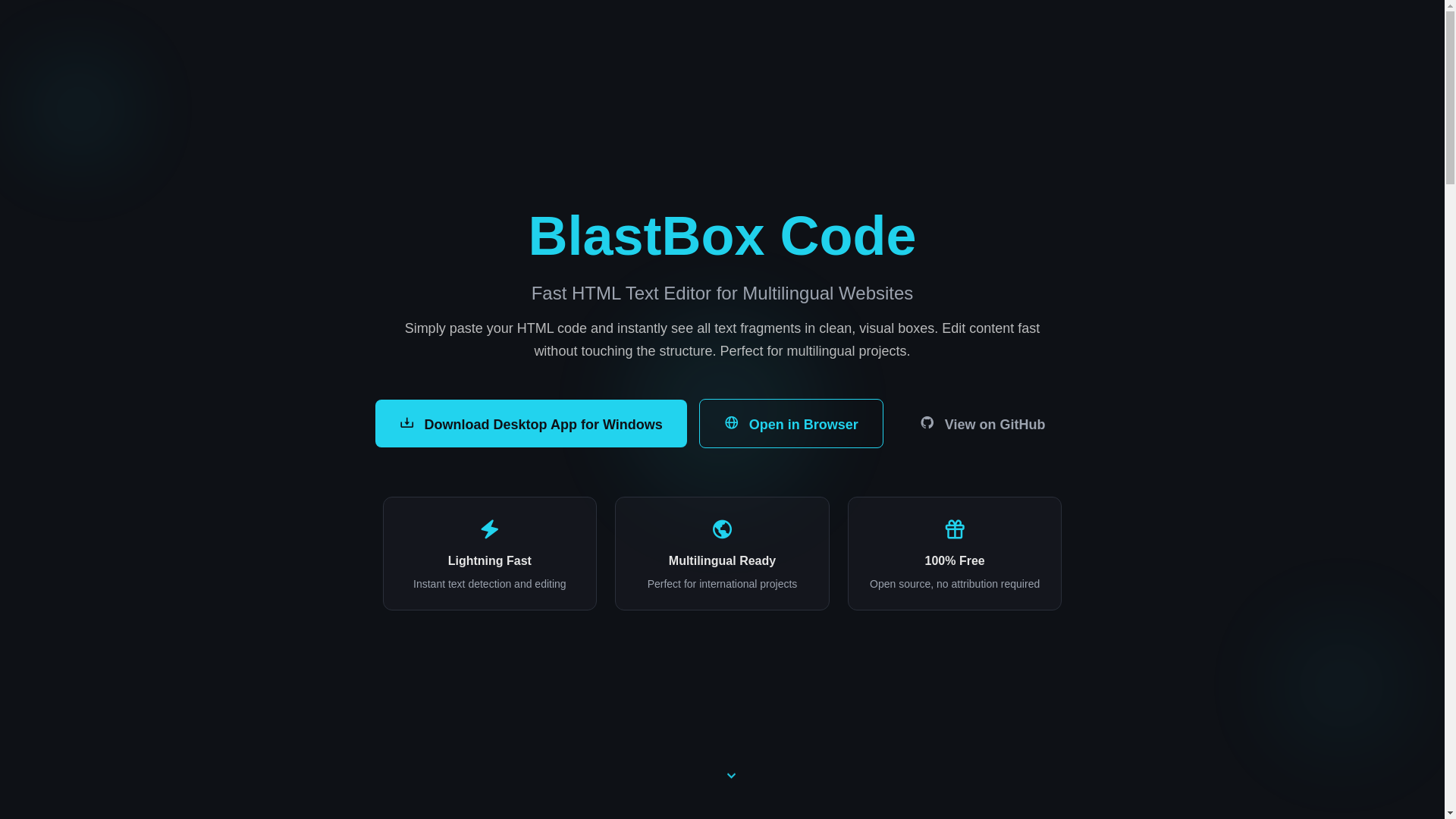 website screenshot of https://blastbox.ixavence.org/
