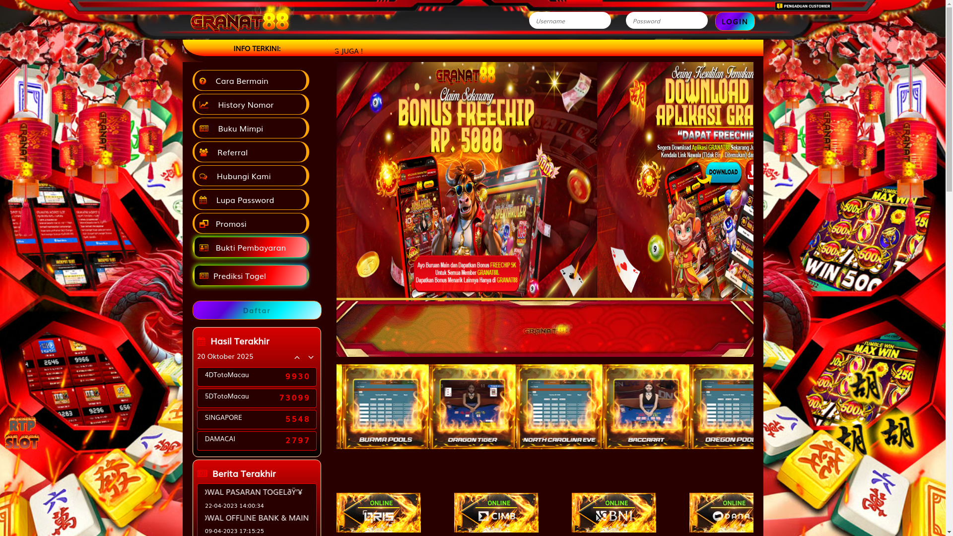 website screenshot of https://granat88ku.site/