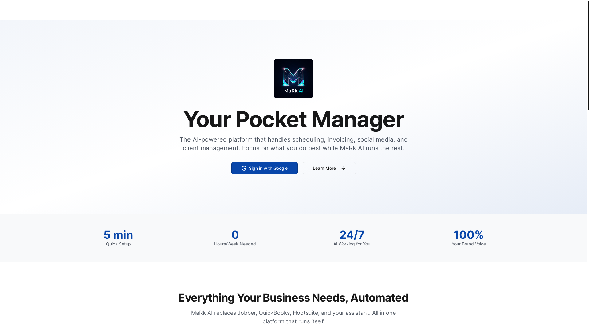 website screenshot of https://markaibymi.org/