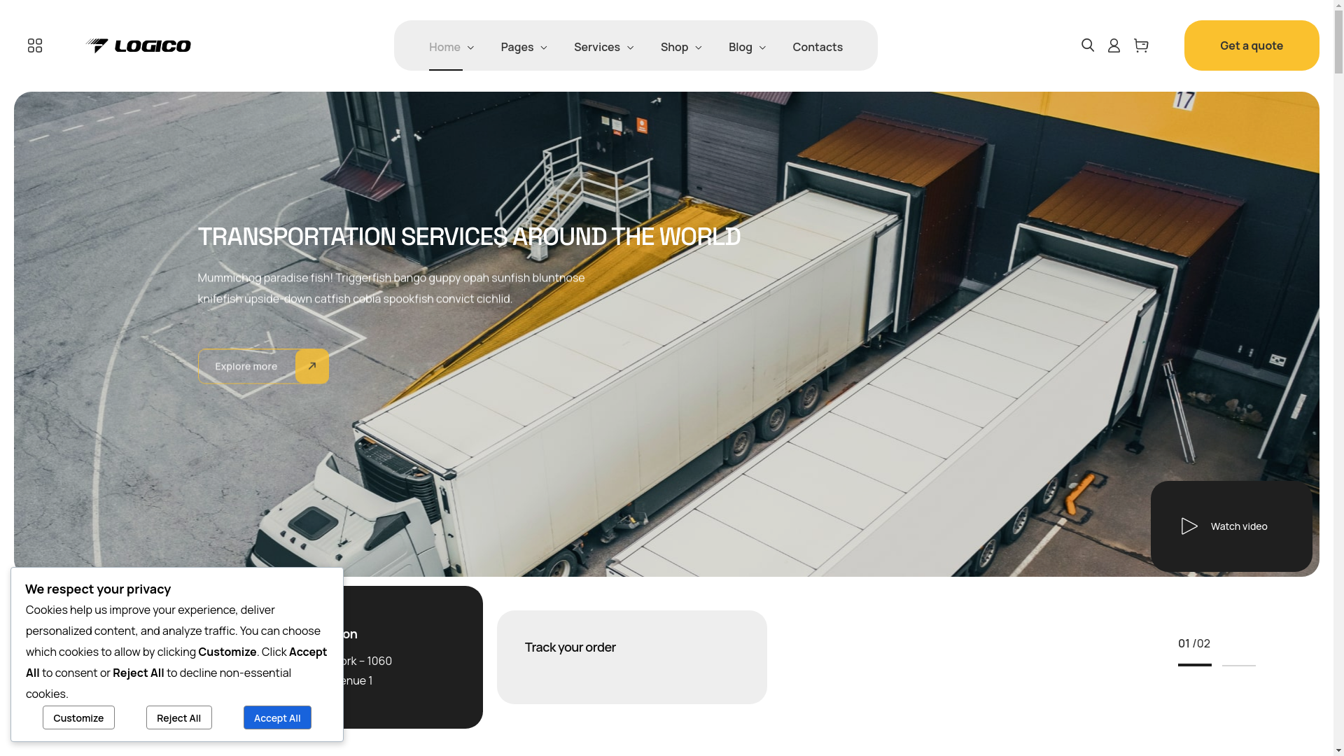 website screenshot of https://tlexpressservices.com/
